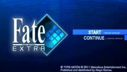 Fate|Extra (Limited Edition) Title Screen